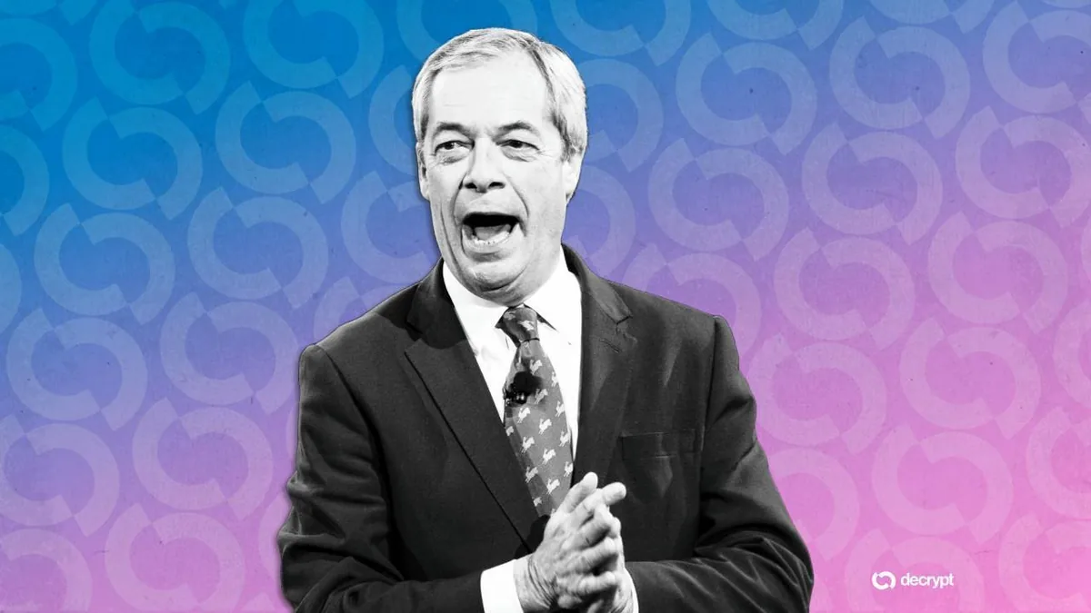 Farage Reported to UK Standards Watchdog Over Alleged Crypto Lobbying