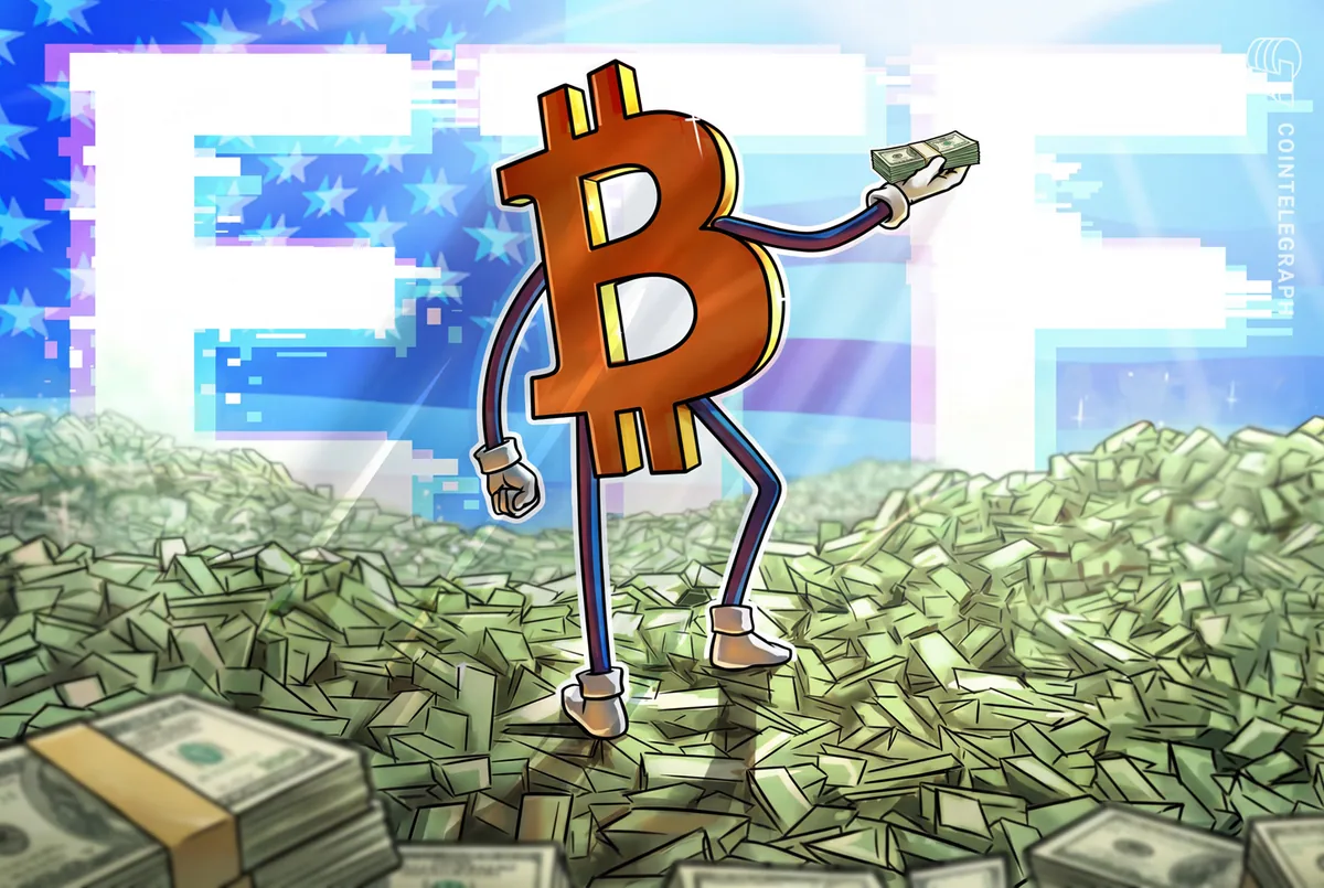 US spot Bitcoin ETFs top $200 million in daily inflows for first time since May
